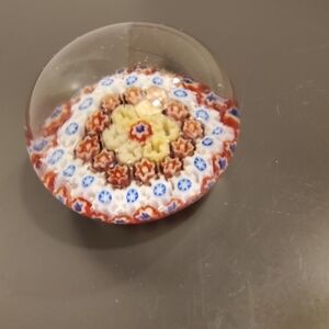 Vintage Glass/ Millefiori Paperweight/ Stunning Collectible Art/ Perfect Gift